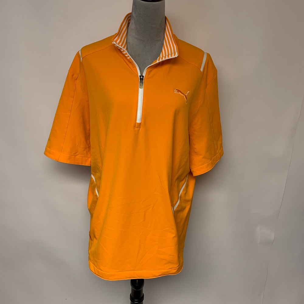 Puma Golf Jacket Storm Cell Water & Wind Resistant 1/4 Zipper Men’s SZ L
